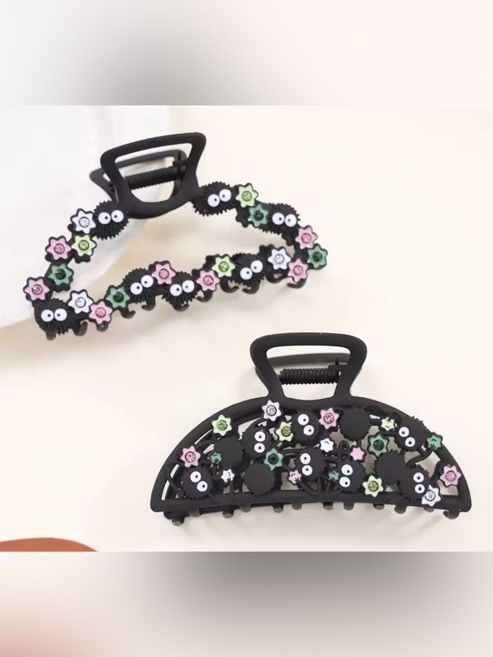 Studio Ghibli Soot Sprites Hair Claw Clip set